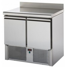 Saladette Refrigerata ventilata con piano inox e alzatina a 2 sportelli GN - EKO GAS R290